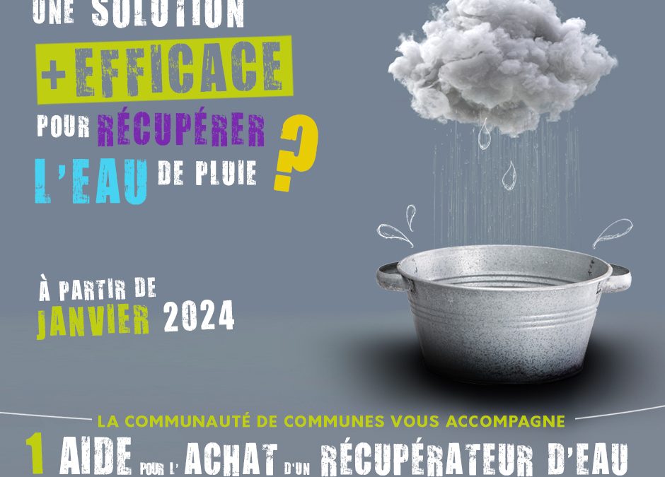 Une aide à l’achat de récupérateurs d’eau de pluie