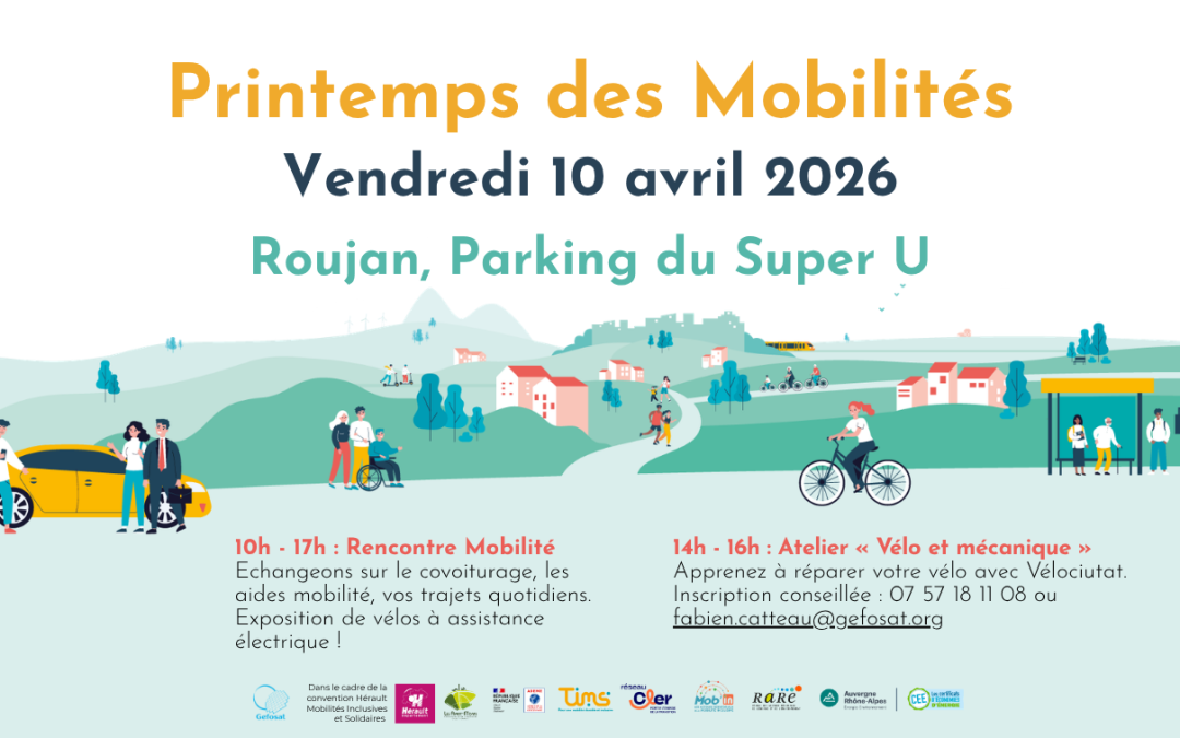 Mobilités, Transports – 2ème édition du Printemps des Mobilités à Roujan